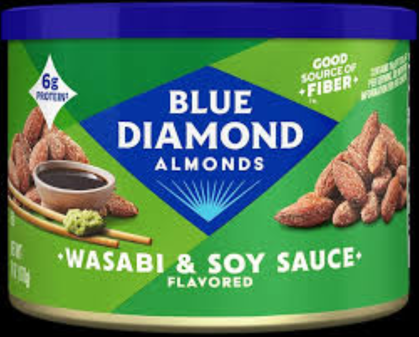 BLUE DIAMOND ALMONDS BOLD WASABI & SOY SAUCE 43G